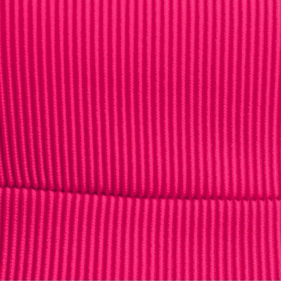 Land's End Ribbed Tankini Top Tuggless Swim Top coral Ruby Ottoman Small - Picture 2 of 8